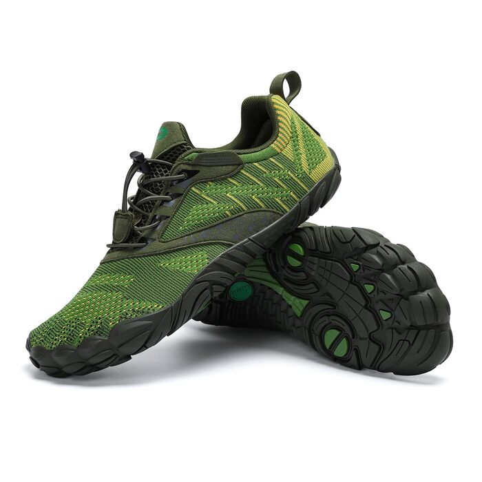 Чоловічі та жіночі трейлраннінг кросівки SAGUARO Barfußschuhe (Zero-Drop) 36-48 EU, Зелений
