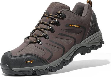 Чоловічі водонепроникні трекінгові черевики NORTIV - водонепроникні, легкі, для хайкінгу, кемпінгу, трекінгу, 45 EU, коричневі, чорні, світло-коричневі