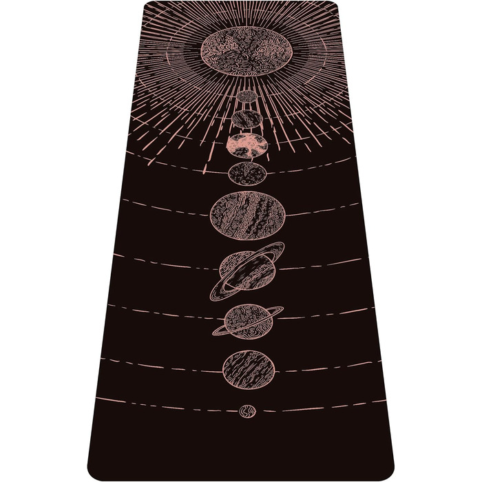 Yogamat Nuveti з натуральної замші та каучуку, 183x61 см, для йоги, пілатесу та фітнесу