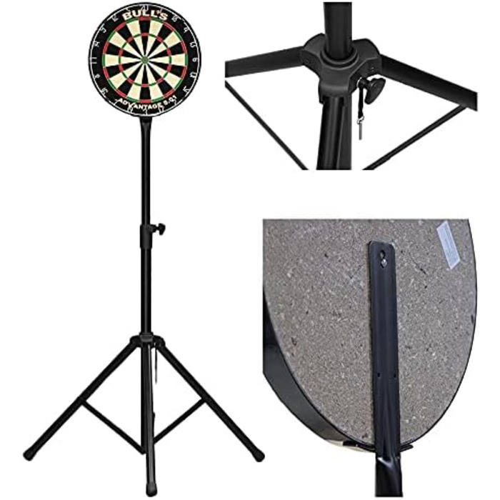 Мобільна підставка Bull's NL Tripod 2.0 для дартборда, стійка для мішені, переносний стенд для дартсу