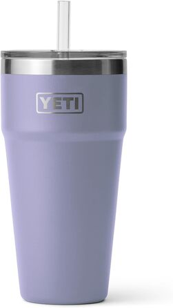 Термокружка YETI Rambler з соломкою, нержавіюча сталь, вакуумна ізоляція, 769 мл, Космічний фіолетовий