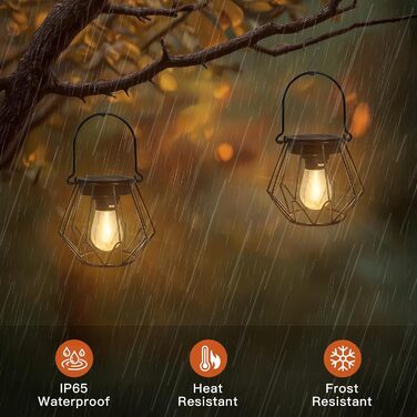 Сонячні лампи для саду на сонячних батареях, 2 шт. Водонепроникні металеві ліхтарі для вулиці, LED, IP65, чорний, V-подібні