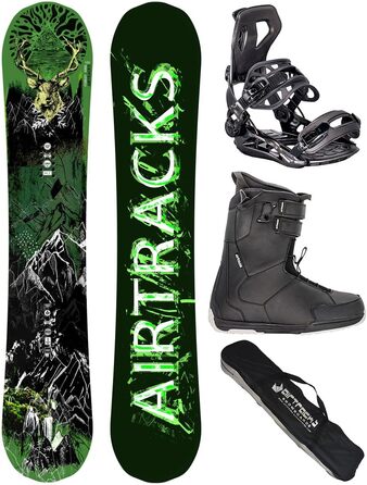 Airtracks Комплект сноубордиста Freeride/Freestyle: сноуборд, кріплення, чоботи, сумка (153/156/160 см)