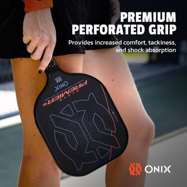 Падл для піклболу Onix Evoke Premier Pro Raw Carbon (12 мм, чорний)