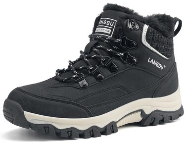 Зимові черевики жіночі, снігоступи, антиковзаючі боти, зимові черевики 37-42 EU, 38 EU, чорний колір