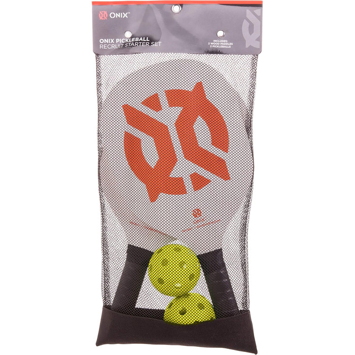 Набір для піклболу ONIX Recruit Starter: 2 ракетки й 2 м’ячі, білий