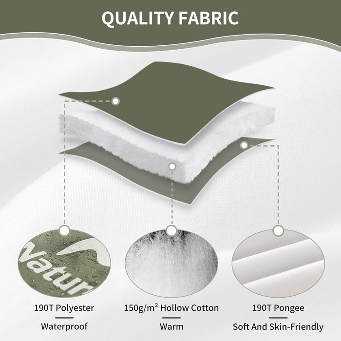 Спальний мішок Naturehike 3-сезонний, ультралегкий, водонепроникний, з'єднуваний, 220 x 85 см, для дорослих (синій/зелений)