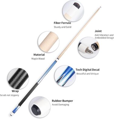 Набір  для більярду Horse 4er Set, 58 дюймів, для професійних гравців