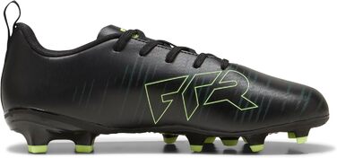 Дитячі футбольні бутси PUMA Future 8 Play FG/AG для дітей, біло-чорно-червоні (38.5 EU), Puma Black Fizzy Light Green Terrain