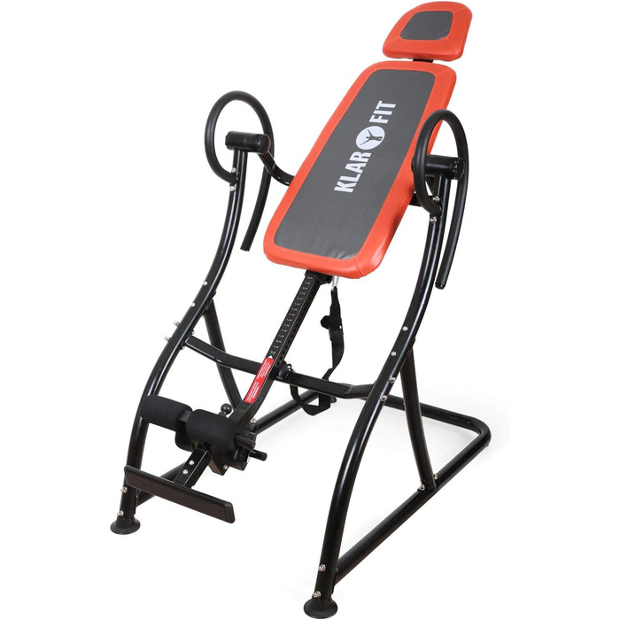 Інверсійний стіл Klarfit Relax Zone Comfort для розтягування хребта, регульований тренажер до 150 кг, для всіх вікових груп, легка збірка