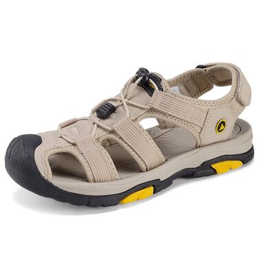 Чоловічі сандалі Mishansha закриті дихаючі водонепроникні, антиковзкі для активного відпочинку, розмір 40 EU, хакі