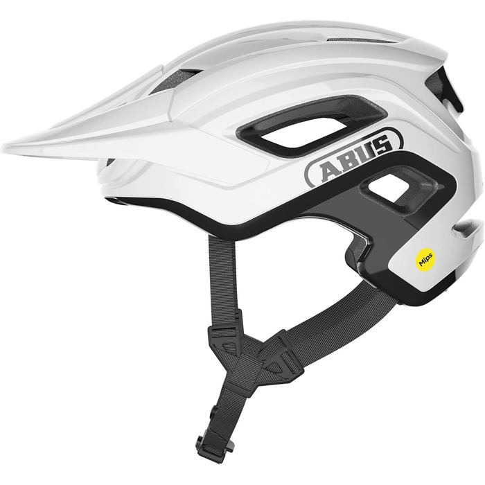 Велошолом ABUS Cliffhanger MIPS для MTB, білий, розмір L (57-61 см), з ударозахистом MIPS та вентиляцією, унісекс