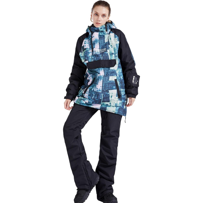 Жіночий сніговий костюм Bluemagic: тепла та дихаюча куртка-софтшелл для активного відпочинку. XL, зелений