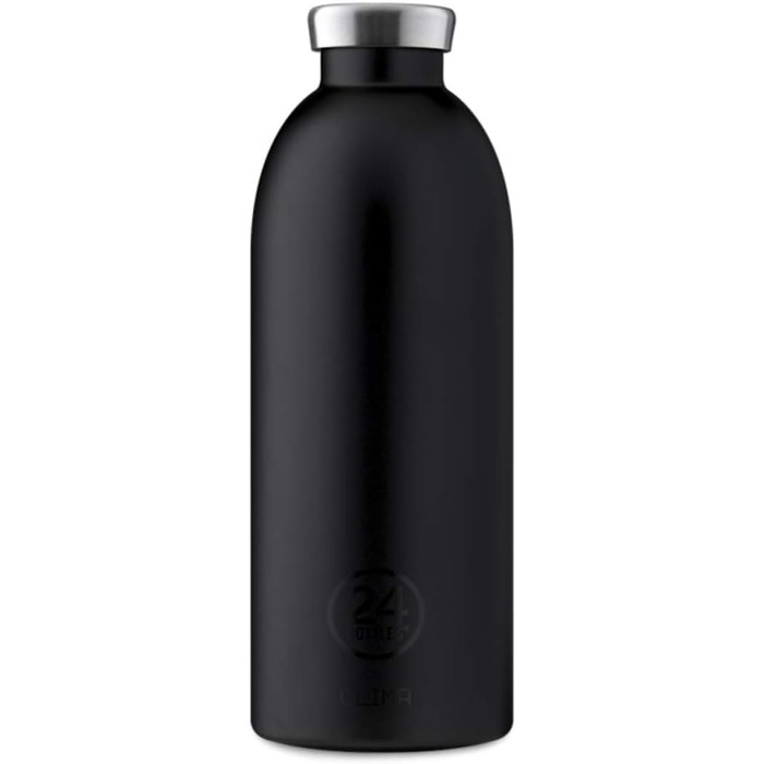 Термобутилка 24Bottles Clima 0,85 л, чорна Smoking, сталева