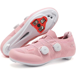 Жіночі велотуфлі для шосейної їзди, сумісні з Peloton Bike, SPD, SPD-SL, Look Delta. Рожевий, 39 EU