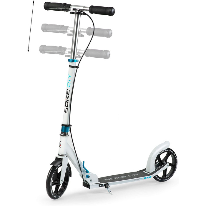 Міський самокат SOKE Cityroller - білий, для їзди містом