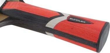 Професійна ракетка для настільного тенісу Sunflex Legend A50, ITTF сертифікат, анатомічна ручка, багатобарвна накладка, для універсальної гри