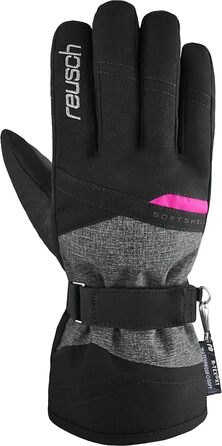 Жіночі лижні рукавички Reusch Hellen R-TEX XT чорні з рожевим, розмір 8