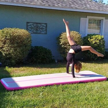 Гімнастична килимок JOYTALENT Air Matte Track з надувним покриттям, 10 см, 300 x 100 x 10 см (Рожевий)