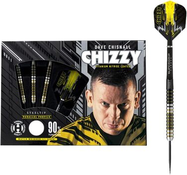 Дротики Harrows Dave Chisnall Chizzy 90% вольфраму 26 г, сталевий наконечник