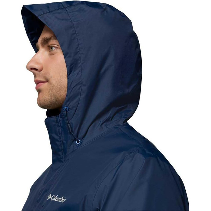 Чоловіча водонепроникна куртка Columbia Pouring Adventure III, темно-синя (Collegiate Navy/Mountain Blue), розмір M
