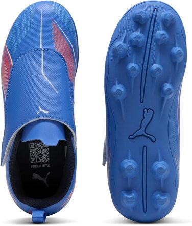 Дитячі футбольні бутси Puma Ultra 6 Play V Fg/Ag Rb Jr - 25 EU, Ultra Blue/Puma White/Glowing Red