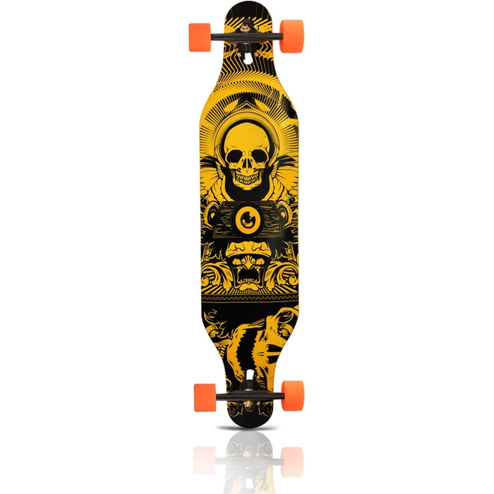 Скейтборд PINESKY Longboard 41 дюйм 8 шарів клена, комплект для круїзингу, карвінгу, фрістайлу та спуску з інструментом T-Tool