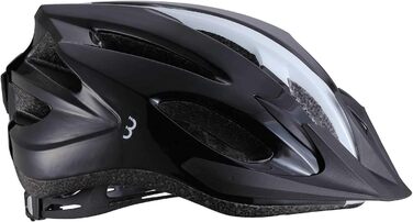 Велосипедний шолом BBB Condor для дорослих, знімний козирок, сітка від комах, MTB і шосе, чорний/білий, розмір M (54-58 см)