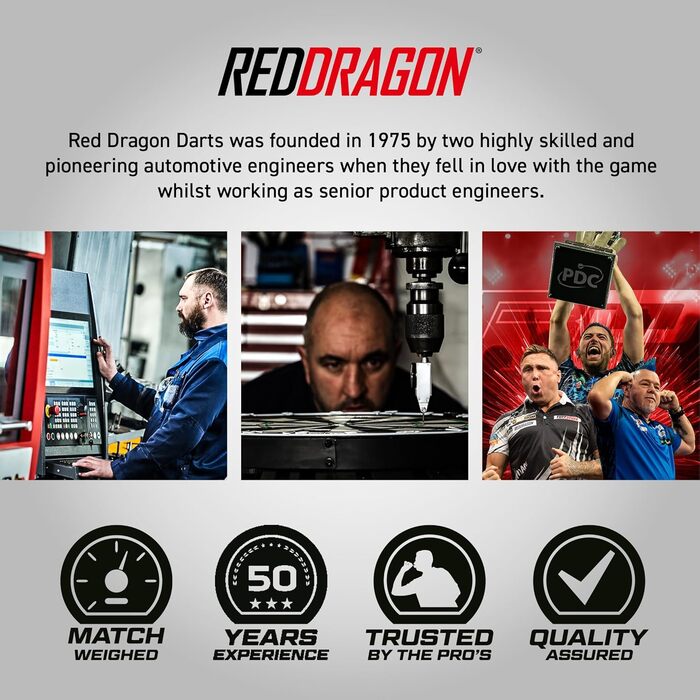 Дротики Red Dragon Gerwyn Price Iceman Glacier 90% вольфрам, професійний набір з оперенням і хвостовиками, 18г/22г/24г/26г