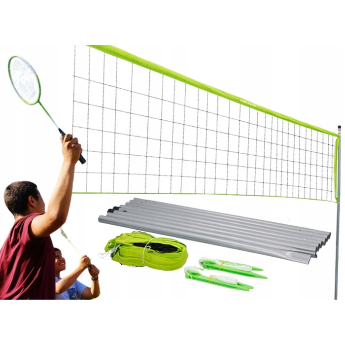 Професійний набір сітки 4в1 для волейболу, бадмінтону та тенісу, розмір XXL 609x220 см