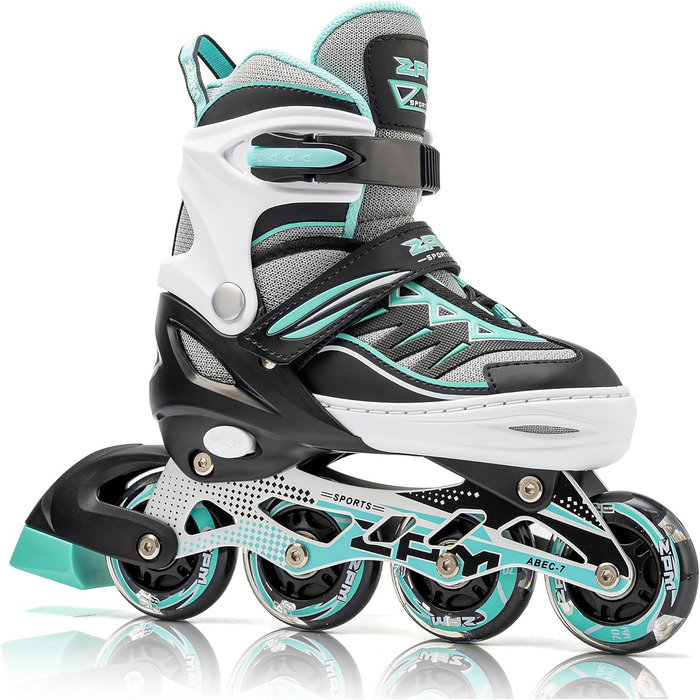 Інлайнери дитячі 2PM SPORTS Cytia Rosa з регульованим розміром та світлодіодними колесами, рожеві. Для дівчаток та хлопчиків, розмір EU 32-35.