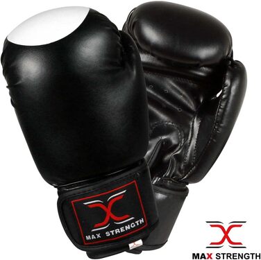 Боксерські рукавички MAXSTRENGTH для муай-тай, кікбоксингу, ММА, тренувань і спарингів, чоловічі та жіночі, посилене ущільнення, спортивні рукавички для мішка та бою