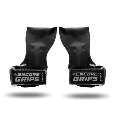Лямки для силових тренувань та бодібілдингу Grip Pads з технологією обмотки та підтримкою долоні, сірий камуфляж (розмір S)