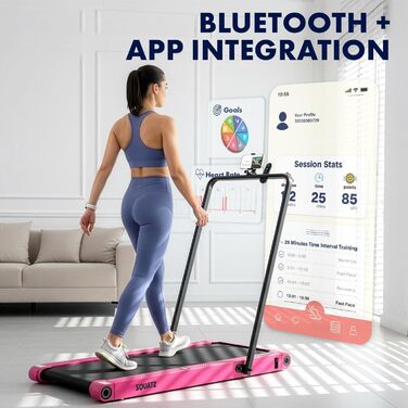 Бігова доріжка Squatz 2-in-1 Walking Pad для дому та офісу, рожева