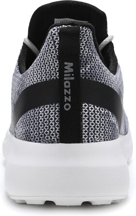 Чоловічі кросівки Milazzo для спорту та бігу – зручні, дихаючі, з антиковзкою підошвою. Ідеальні для повсякденного носіння та тренувань (1230grau, 45 EU)