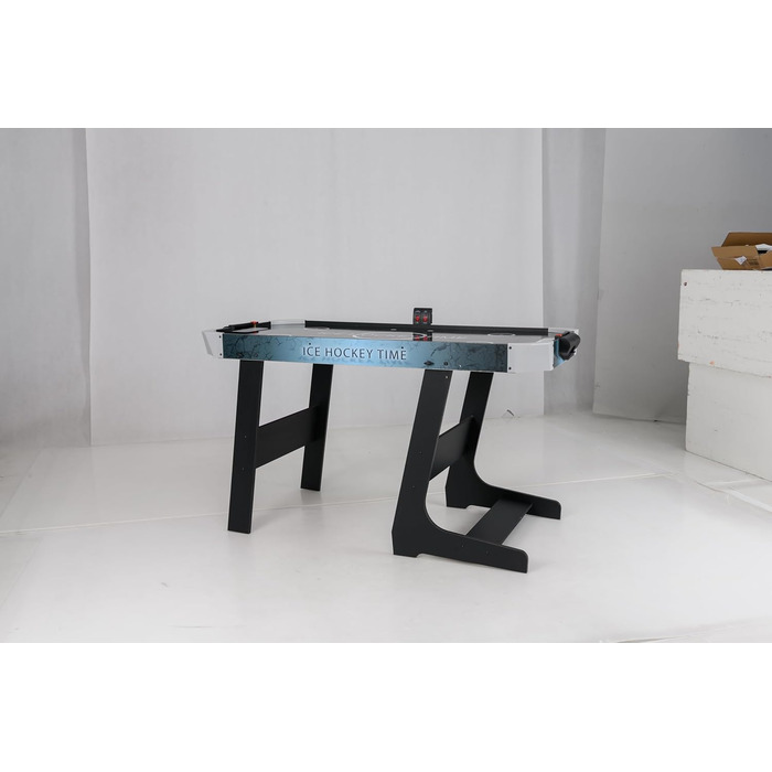 Стіл для хокею на повітрі HOMASIS, складаний, з LED-рахунком, електропривод, 2 шайби та 2 шайби, для дітей та дорослих