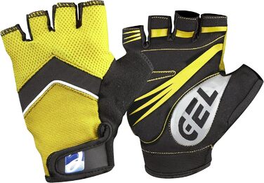 Чоловічі велоперчатки Road Racer з гелевими вставками (L, HiVis)