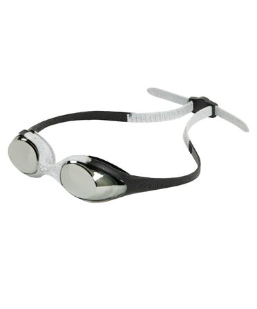 Окуляри для плавання ARENA Spider Junior Mirror – дитячі, дзеркальні лінзи, срібно-сіро-чорні