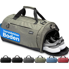 Спортивна сумка Heldenwerk® для жінок та чоловіків, 30л, 48 x 26 x 25 см. З відділенням для взуття та мокрих речей. Ідеальна для подорожей, тренувань, фітнесу.
