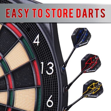 Електронний дартс Dartscheibe з 12 стрілками: професійний дартборд для дому та розваг