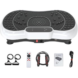 Вібраційна платформа HomeFitnessCode для жінок та чоловіків - тренажер для фітнесу вдома для схуднення та нарощування м'язів, з різними рівнями інтенсивності та попередньо запрограмованими режимами