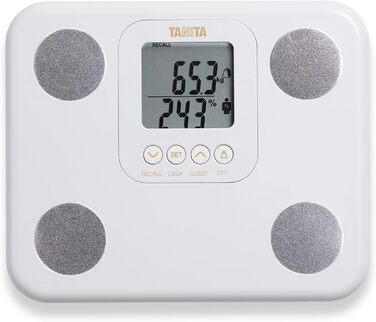 ТANITA BC-730 компактні ваги-аналізатор складу тіла, 9 вимірювань, білий, легкі, інтуїтивний дисплей