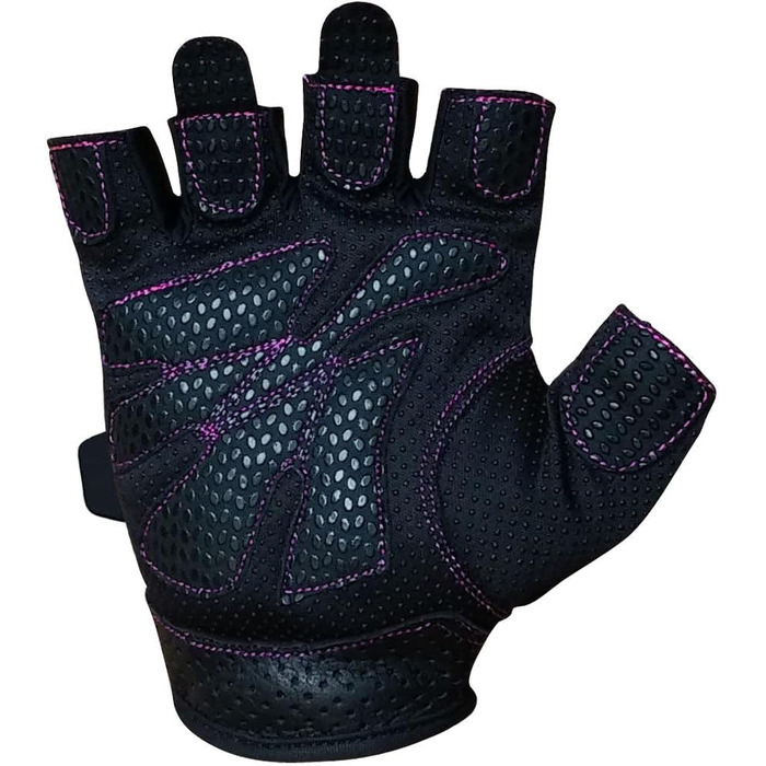Жіночі вантажні рукавички Meister Fit Grip з Amara-шкірою, чорний/рожевий, розмір S