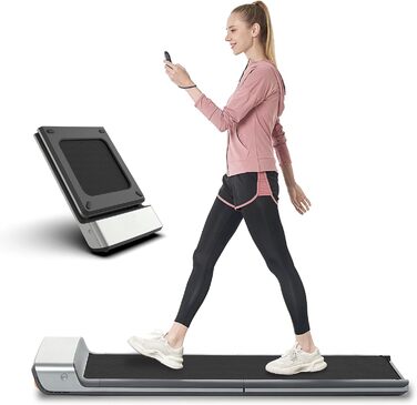 WALKINGPAD P1: Складаний біговий тренажер для дому, 0.5-6 км/год, 1PS (746W) з мобільною програмою та пультом, ультратонкий для домашніх тренувань