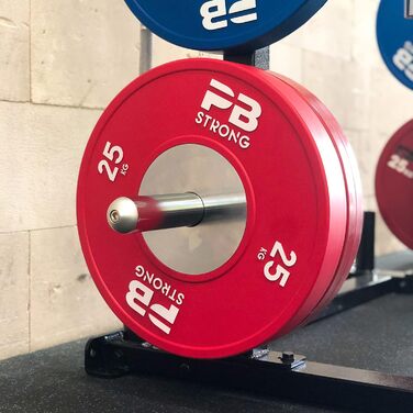 PERFORMBETTER PB Strong професійні гумові диски для штанги 25 кг, вага для штанги, діаметр 50 мм