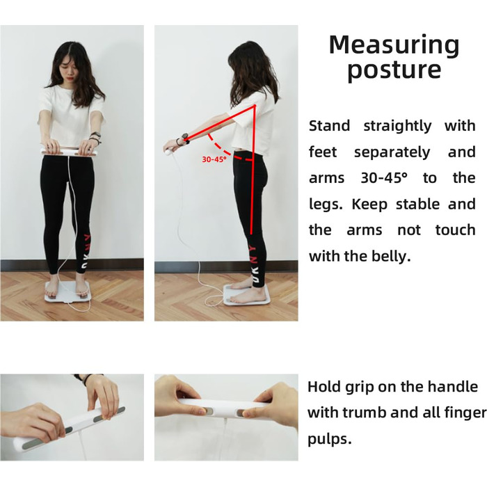 Fitdays Розумна вага для аналізу тіла - 8 електродів, точна цифрова вага BMI з Bluetooth, 20+ показників, синхронізація для 6 користувачів (FG2001B-A-біла)