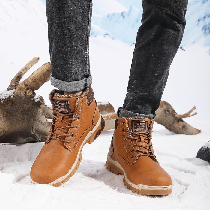 Чоботи зимові чоловічі Arriggo Bello, жовті, 41-46 EU, утеплені, антиковзаючі, для трекінгу та хайкінгу