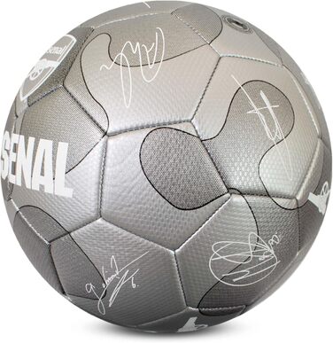 Офіційний футбольний м'яч Arsenal F.C. Silver Camo, розмір 5, для тренувань і матчів, колекційний, для дітей і дорослих