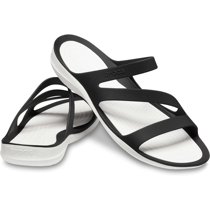 Чобочки Crocs Swiftwater Sandal W чорно-білі, 37/38 EU
