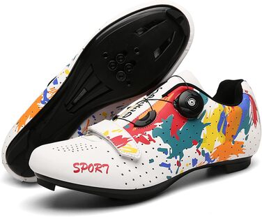 Чоловічі велотуфлі для MTB, шосе та тренувань. Сучасні, дихаючі, сумісні з SPD/SPD-SL (43 EU, білі)